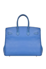 Hermes Birkin Blue Jean 35 Bag