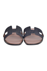 hermes-blue-denim-flats