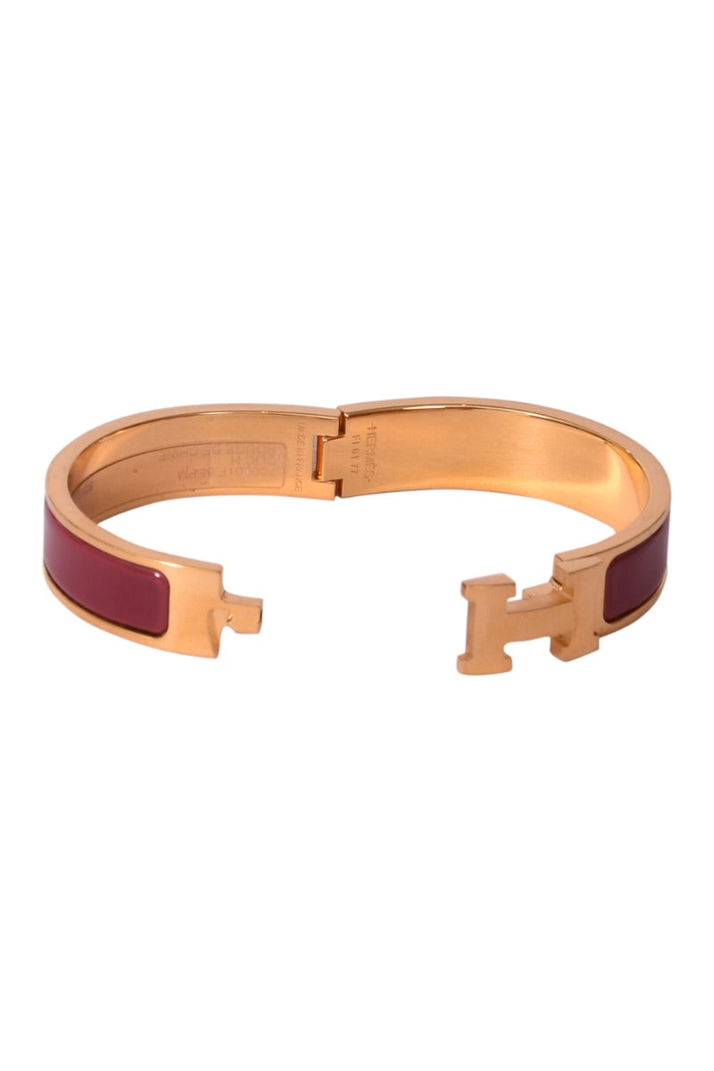 Hermes Enamel H Clic Clac Bracelet