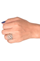 Hermes Sterling Silver Chaine Dâ€™ancre Enchainee Ring