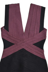 Herve Leger Black Bandage Knit Dress