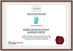 Herve Leger Blue Knit Bandage Dress Rt154-10