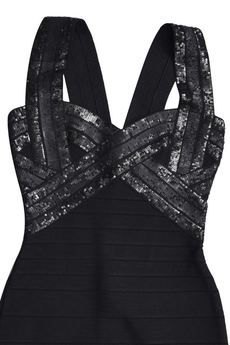 herve-leger-sequin-embellished-dress