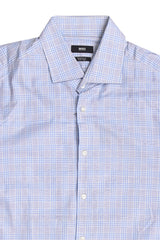 Hugo Boss Blue Checkered Shirt