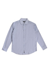 Hugo Boss Blue Diagonal Patterned Shirt