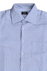 Hugo Boss Blue Dotted Shirt