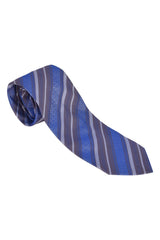 Hugo Boss Blue/Gray Striped Tie