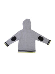 Hugo Boss Gray And Black Stripes Hoodie