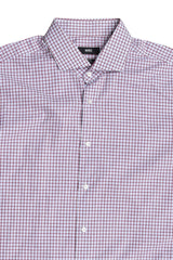 Hugo Boss Purple Checkered Shirt