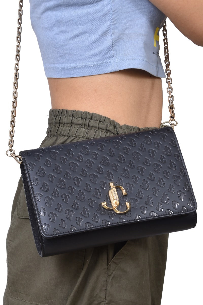 jimmy-choo-black-palace-jc-embossed-sling-bag