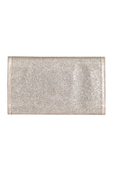 Jimmy Choo Large Champagne Shimmer Clutch