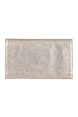 Jimmy Choo Champagne Shimmer Large Clutch
