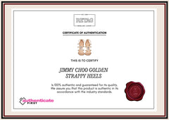 Jimmy Choo Golden Strappy Heels