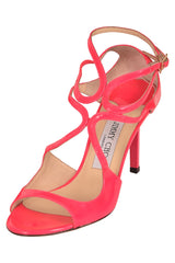 Jimmy Choo Lang Patent Strappy Heels