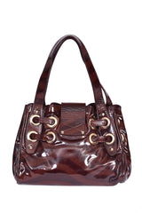 Jimmy Choo Romana Brown Patent Bag