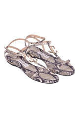 Jimmy Choo Snake Alodie Flats