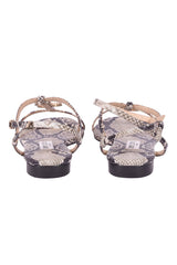 Jimmy Choo Snake Alodie Flats