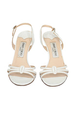 Jimmy Choo White Leather Heels