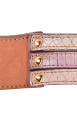 Just Cavalli Brown Twisted Buckle Belt