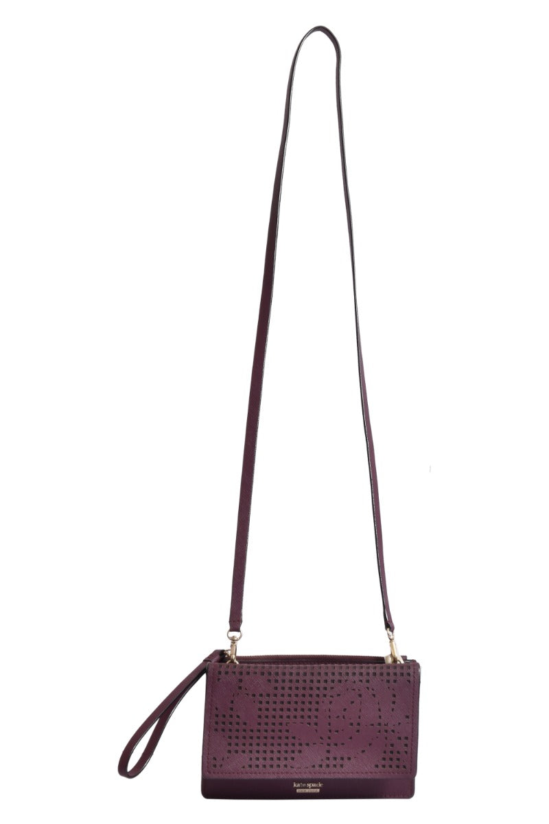 Kate Spade New York Women'S Cameron Street Perforated Arielle Deep Plum Sling Bag