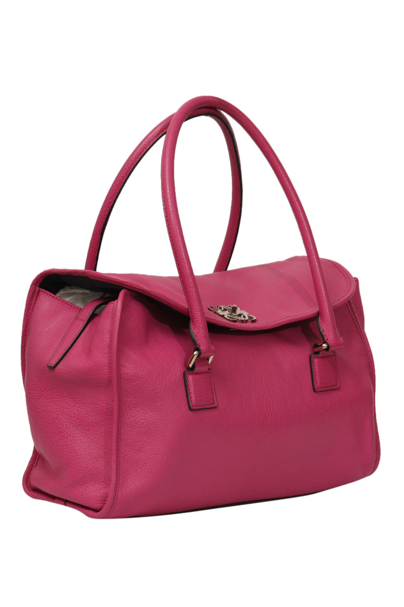 loewe-alamo-pink-leather-satchel-bag
