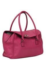 loewe-alamo-pink-leather-satchel-bag