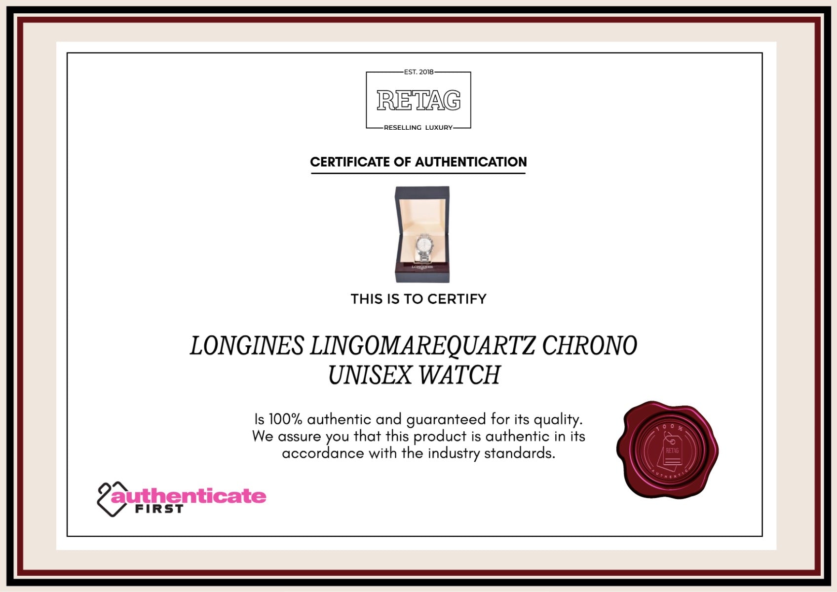 Longines Lingomare Quartz Chrono Unisex Watch