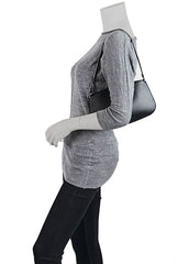 Louis Vuitton Black Epi Leather Demi Lune Pochette Bag