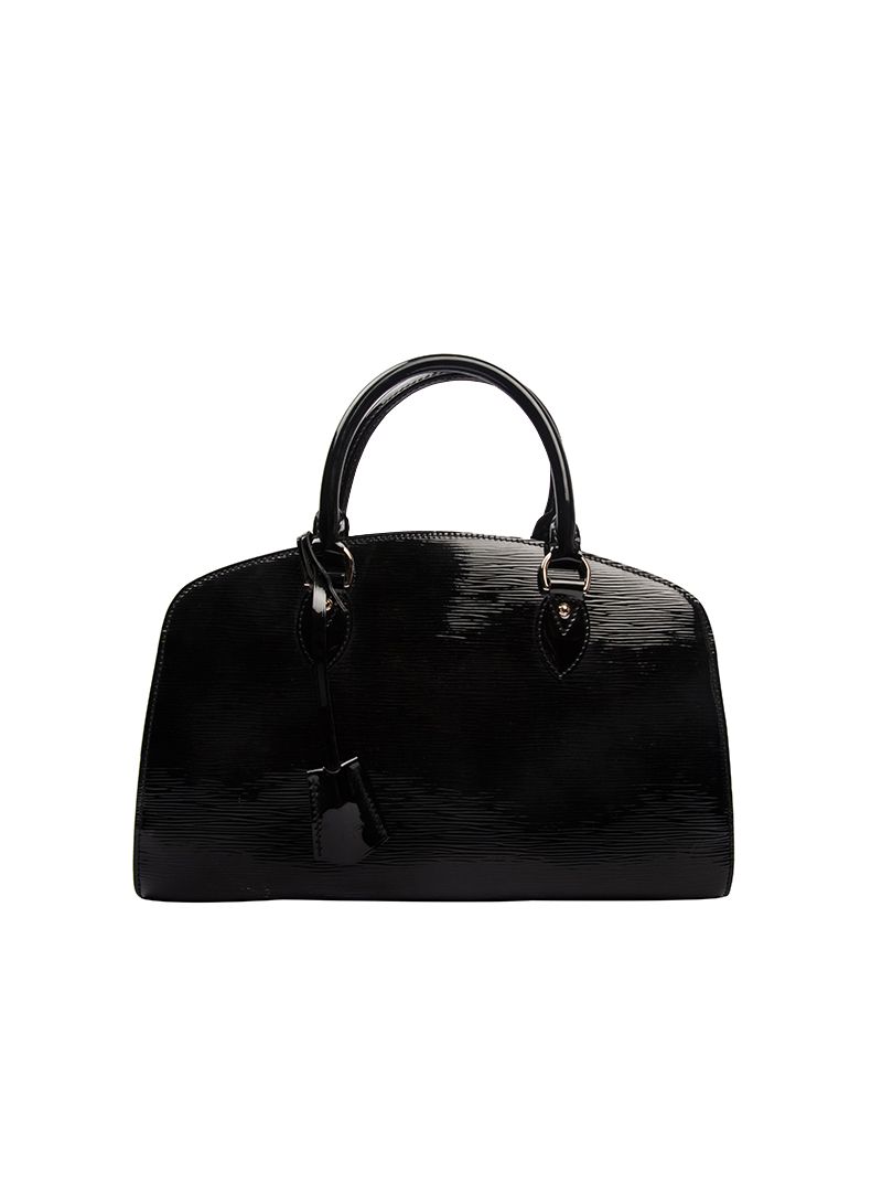 Louis Vuitton Black Patent Epi Leather Jasmin Tote