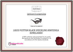 Louis Vuitton Black Speckling Hortensia Sunglasses