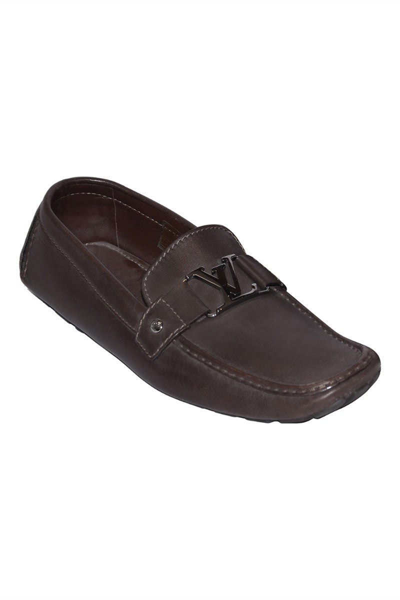 Louis Vuitton Brown Leather Loafers