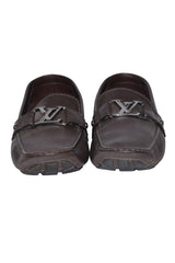 Louis Vuitton Brown Leather Loafers