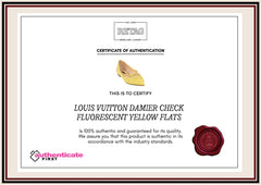 Louis Vuitton Damier Check Fluroscent Yellow Flats