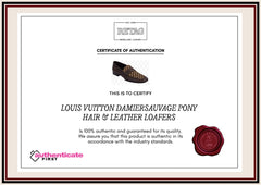Louis Vuitton Damiersauvage Pony Hair &Leather Loafers