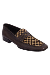 Louis Vuitton Damiersauvage Pony Hair &Leather Loafers