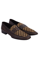 Louis Vuitton Damiersauvage Pony Hair &Leather Loafers