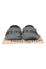 Louis Vuitton Denim Textured Loafers