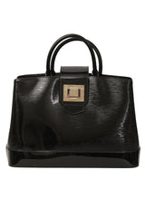 Louis Vuitton Mirabeau Gm Black Electric Epi Patent Bag