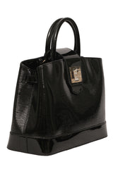 Louis Vuitton Mirabeau Gm Black Electric Epi Patent Bag