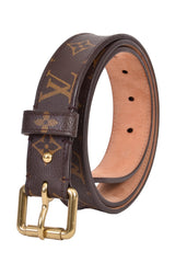 Louis Vuitton Monogram Buckle Belt Rt104-10