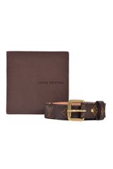 Louis Vuitton Monogram Buckle Belt Rt104-10