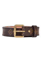 Louis Vuitton Monogram Buckle Belt Rt104-10