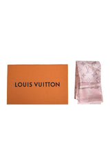 Louis Vuitton Monogram Pink Silk Twilly