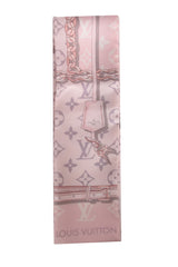 Louis Vuitton Monogram Pink Silk Twilly