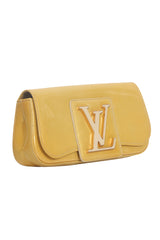 Louis Vuitton Patent Leather Yellow Sobe Clutch