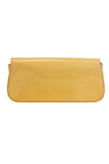 Louis Vuitton Patent Leather Yellow Sobe Clutch