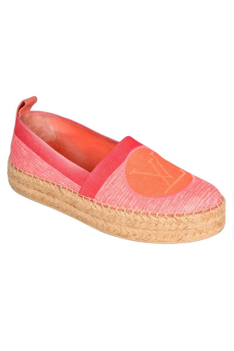 Louis Vuitton Pink Shore Postcard Espadrilles