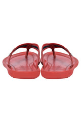 Louis Vuitton Red Leather Slippers