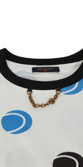 Louis Vuitton Size S Tennis Ball Chain Logo T-Shirt