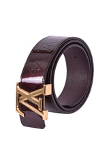 Louis Vuitton Vernis Patent Leather Logo Belt